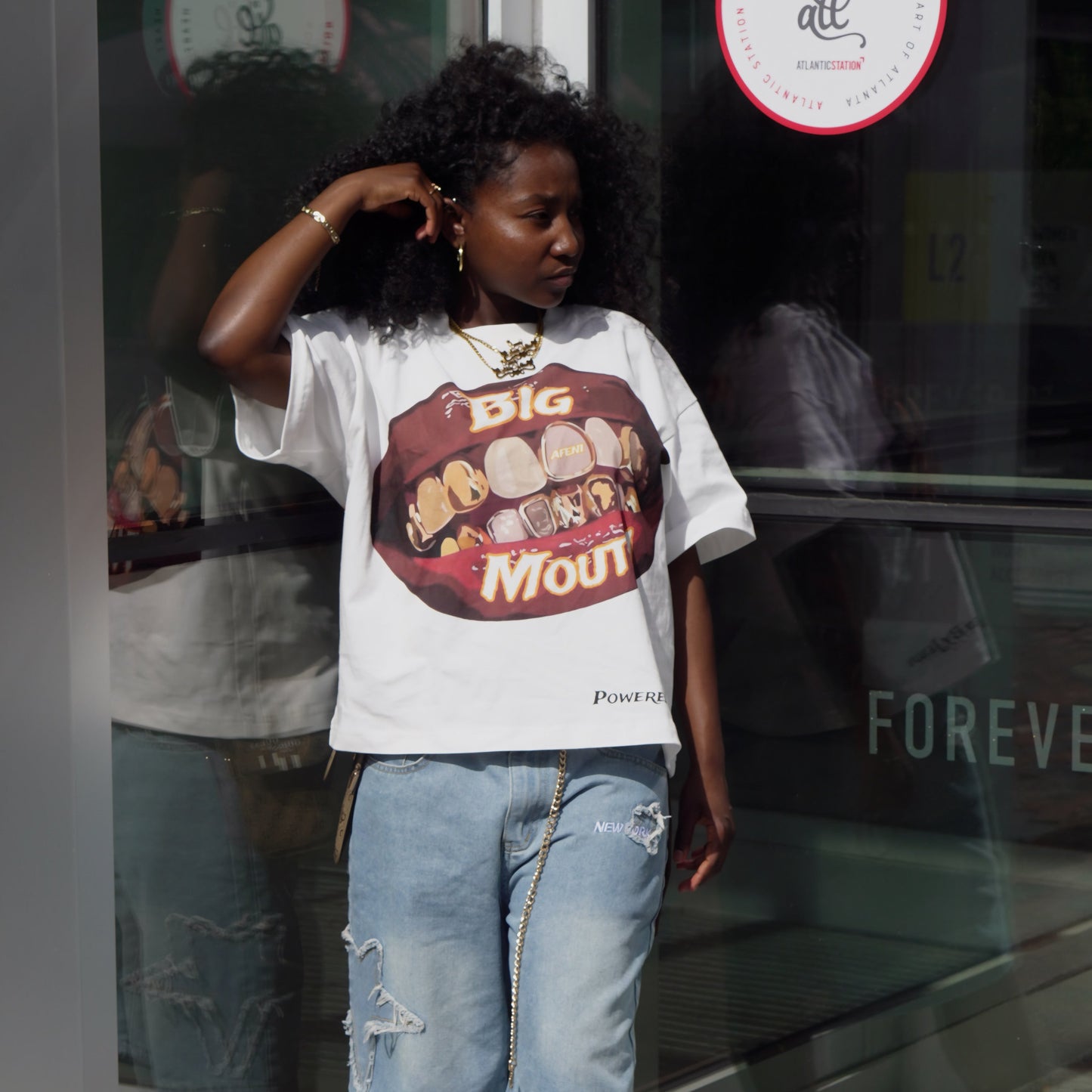 White Big Mouth (T-Shirt)