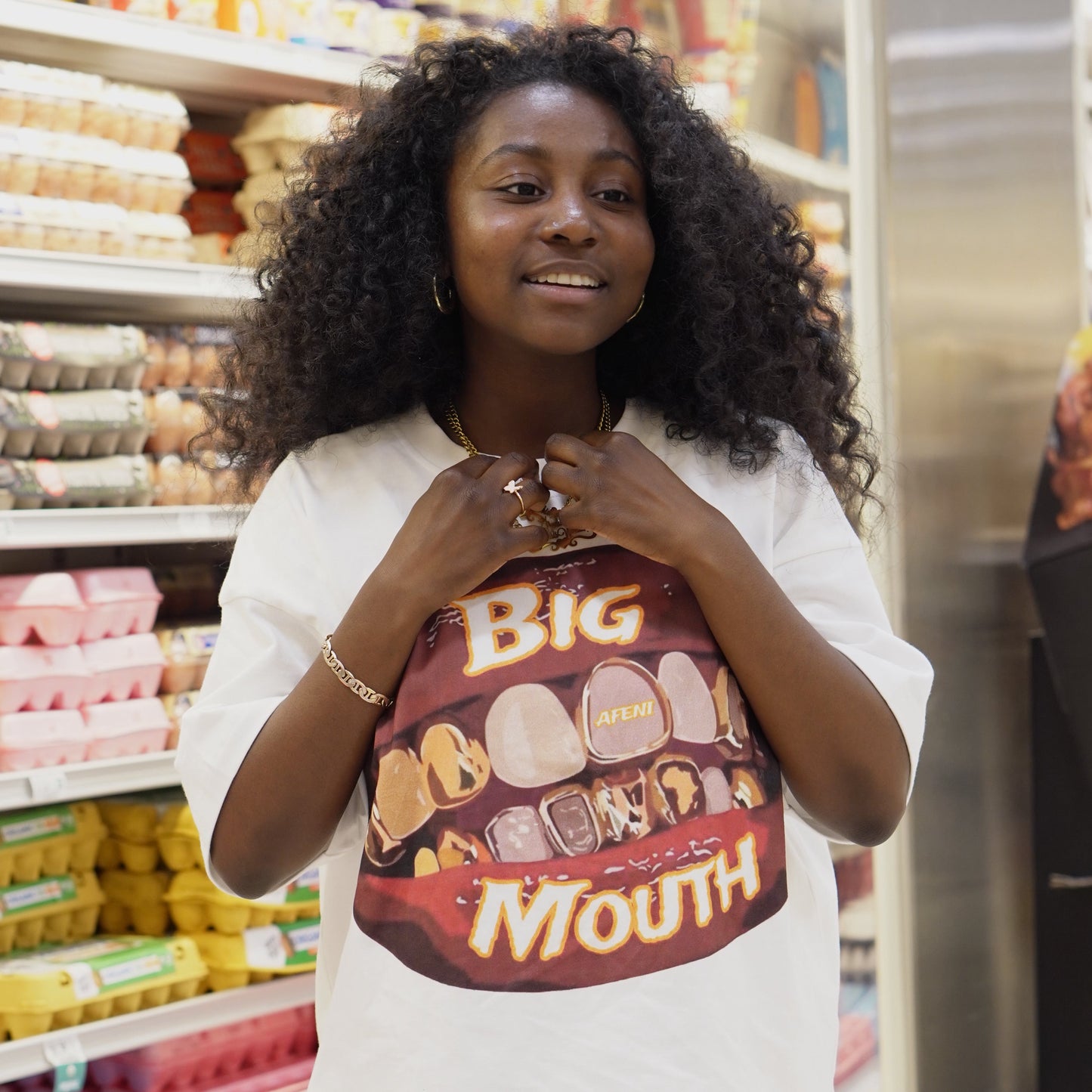 White Big Mouth (T-Shirt)